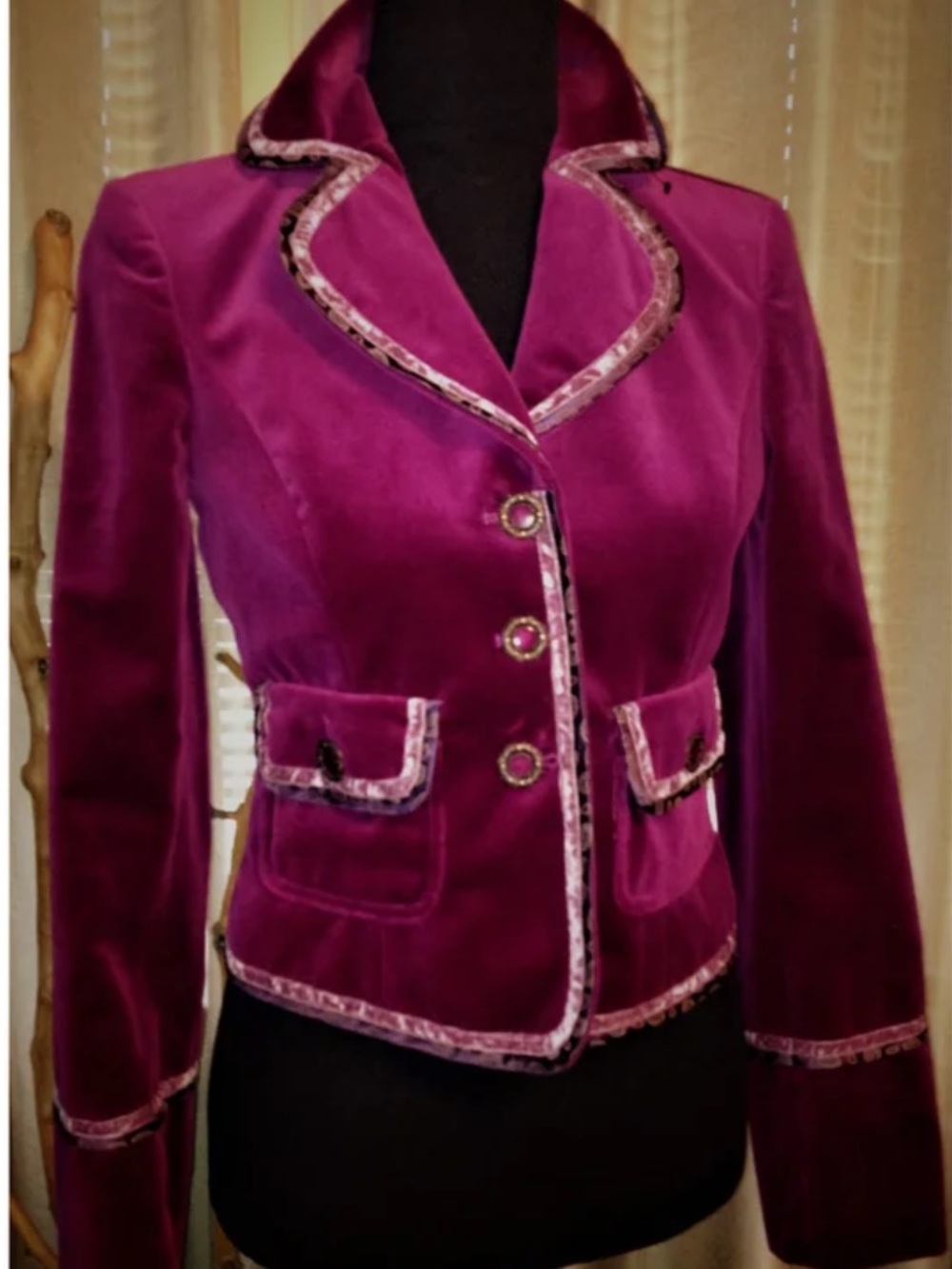 Cynthia Steffe Women's Velvet Blazer Jacket - Picture 6 of 11